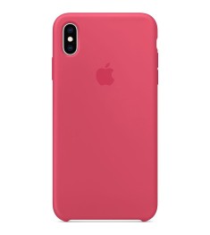 Чехол Silicone Case Apple iPhone XS Max (Hibiscus Pink)
