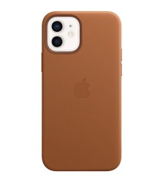 Чехол Leather Case for Apple Iphone 12 / 12 Pro (Saddle Brown)