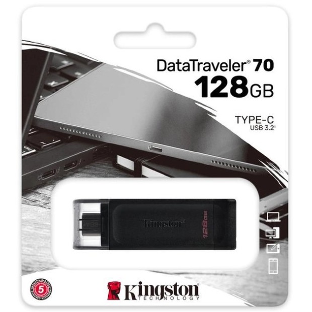 USB 3.2 флеш-накопитель Kingston DT70 128Gb (Type-C)