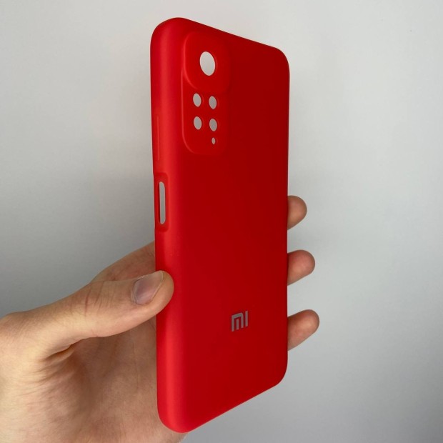Силикон Premium Original 360 ShutCam Case Xiaomi Redmi Note 11 / Note 11S (Красный)