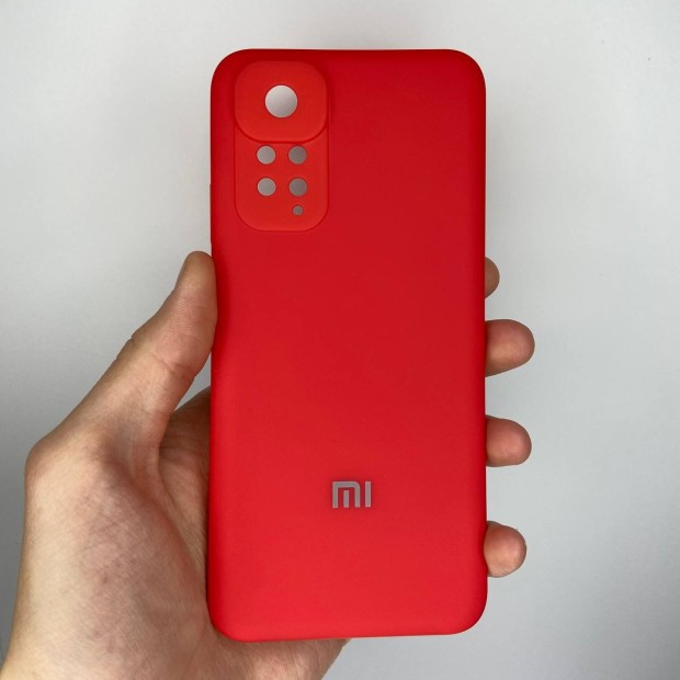 Силикон Premium Original 360 ShutCam Case Xiaomi Redmi Note 11 / Note 11S (Красный)