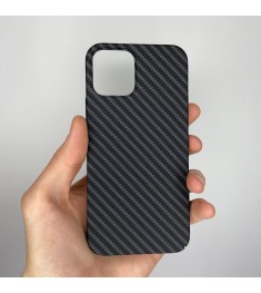 Чехол-накладка Carbon MagSafe для Apple iPhone 12 / 12 Pro (Чёрный)
