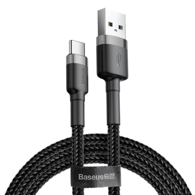 USB-кабель Baseus Cafule 2A (3m) (Type-C) (Чёрный) CATKLF-UG1