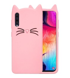 Силикон Kitty Case Samsung Galaxy A30s / A50 / A50s (2019) (Розовый)