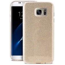 Силикон Glitter Samsung Galaxy S7 Edge (Золотой)