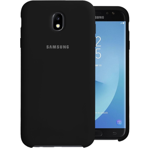 Силикон Original 360 Case Logo Samsung Galaxy J7 (2017) J730 (Чёрный)