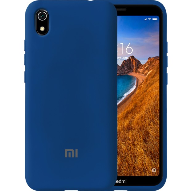 Силикон Original 360 Case Logo Xiaomi Redmi 7A (Кобальт)