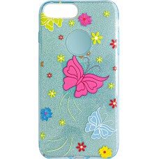 Силікон Glitter Apple iPhone 7 Plus / 8 Plus (Butterfly)