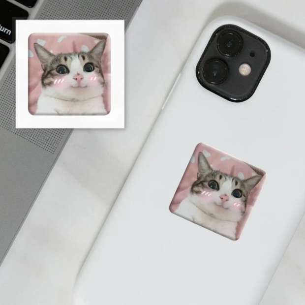 3D-стикер "Мем милий котик"