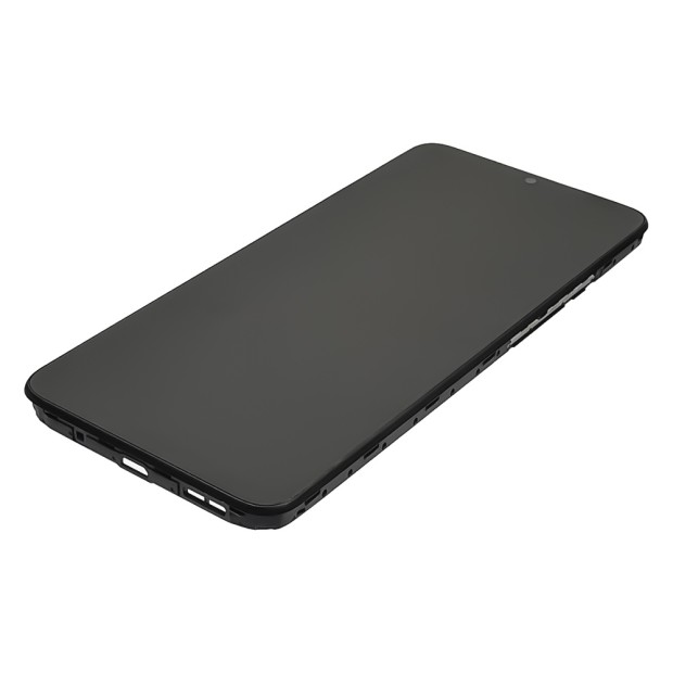 Дисплей для Xiaomi Redmi 12C с чёрным тачскрином и корпусной рамкой