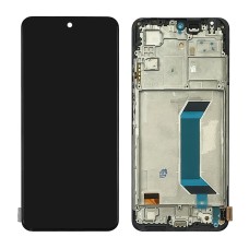 Дисплей для Xiaomi Redmi Note 12 (5G) с чёрным тачскрином и корпусной рамкой IPS