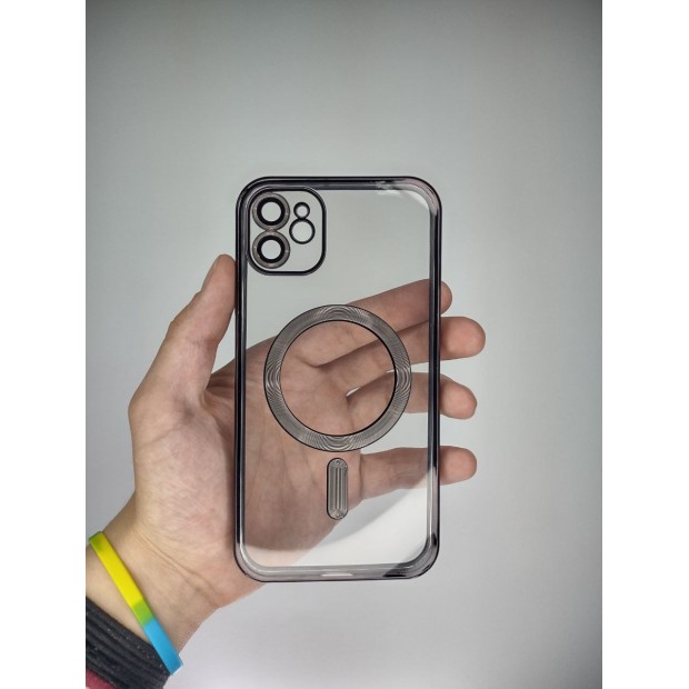 Чехол UMKU Shining with MagSafe Apple iPhone 11 (Black)