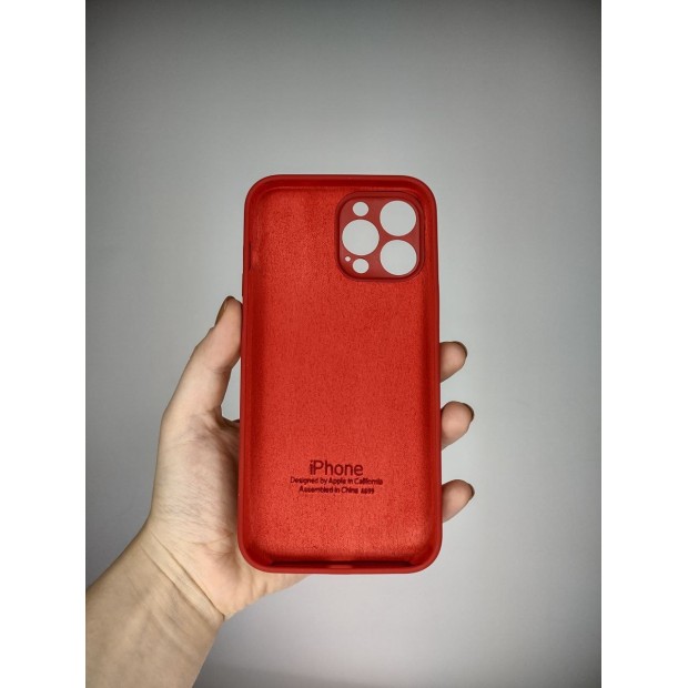 Силикон Original RoundCam Case Apple iPhone 13 Pro Max (Paprika)