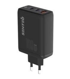 СЗУ-адаптер USB Senteo Z-11 PD QC 100W (2Type-C / 1USB) (Чёрный)