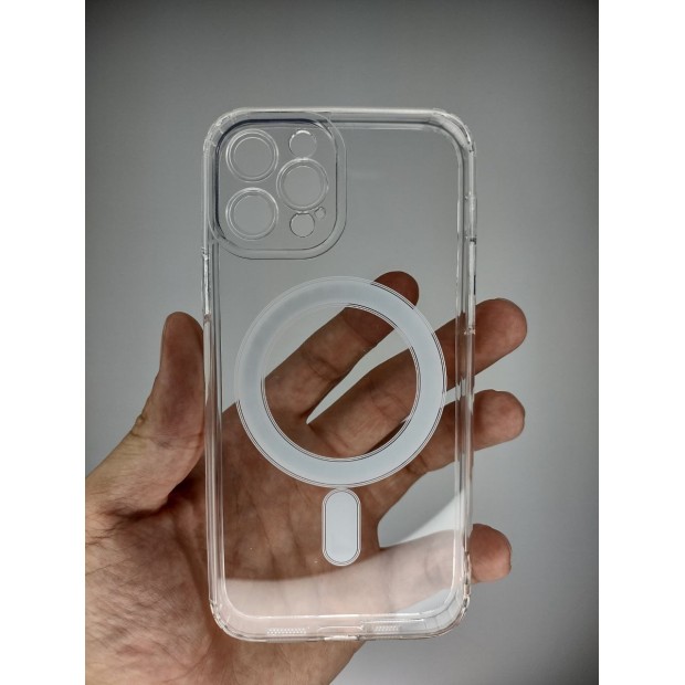 Чехол Clear Case with MagSafe Apple iPhone 12 Pro (Прозрачный)