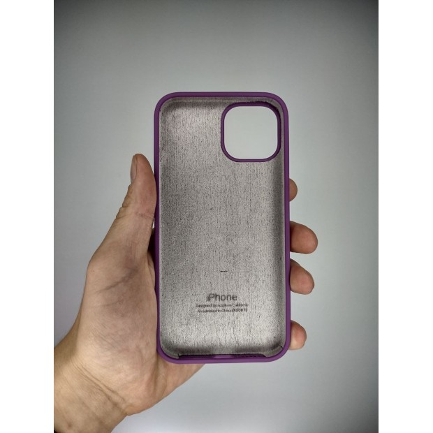 Силикон Original Round Case Apple iPhone 14 (28) Brinjal