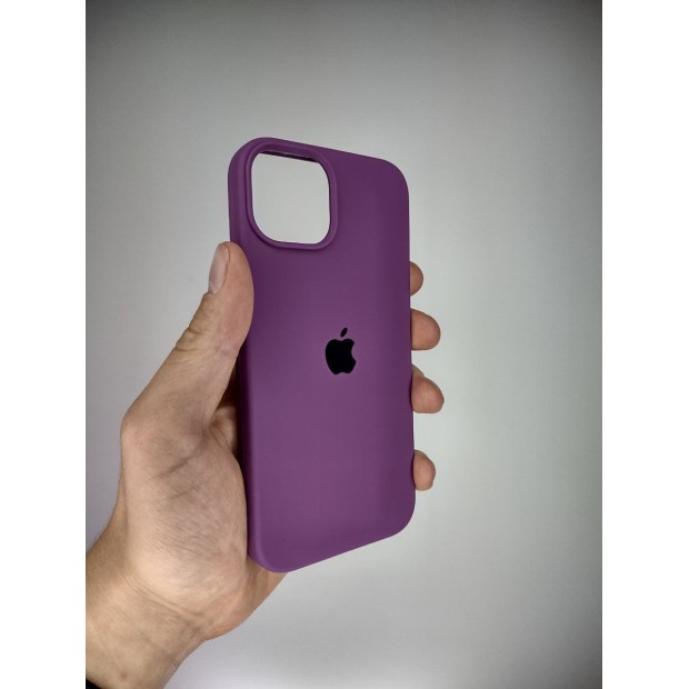 Силикон Original Round Case Apple iPhone 14 (28) Brinjal