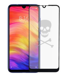 Защитное стекло 5D Picture Xiaomi Redmi Note 7 Black (Skull)