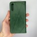 Чехол-книжка Leather Book Samsung Galaxy A30s / A50 / A50s (2019) (Тёмно-зелёный)