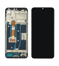 Дисплей для Oppo A16 с чёрным тачскрином и корпусной рамкой