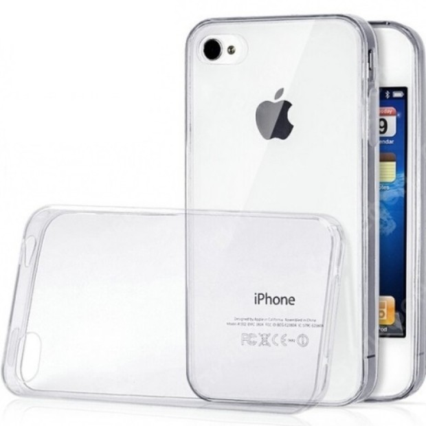 Силиконовый чехол WS Apple iPhone 4 / 4s (прозрачный)