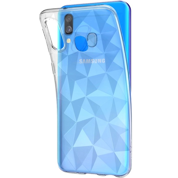 Силиконовый чехол Prism Case Samsung Galaxy A40 (2019) (Прозрачный)