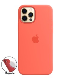 Силикон Original MagSafe Case Apple iPhone 12 Pro Max (Pink Citrus)