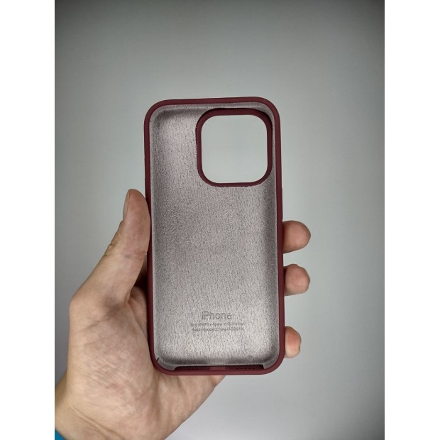 Силикон Original Round Case Apple iPhone 15 Pro (58) Grape