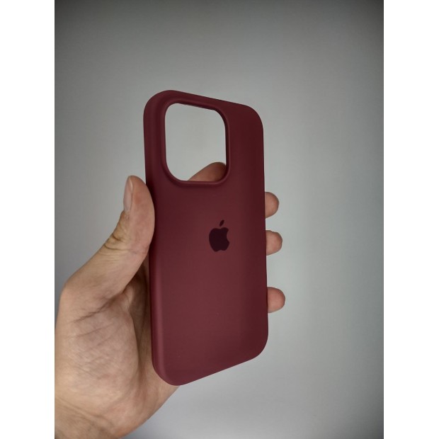 Силикон Original Round Case Apple iPhone 15 Pro (58) Grape