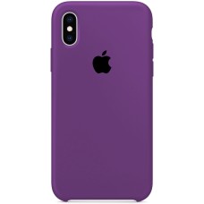 Силиконовый чехол Original Case Apple iPhone X / XS (28) Brinjal