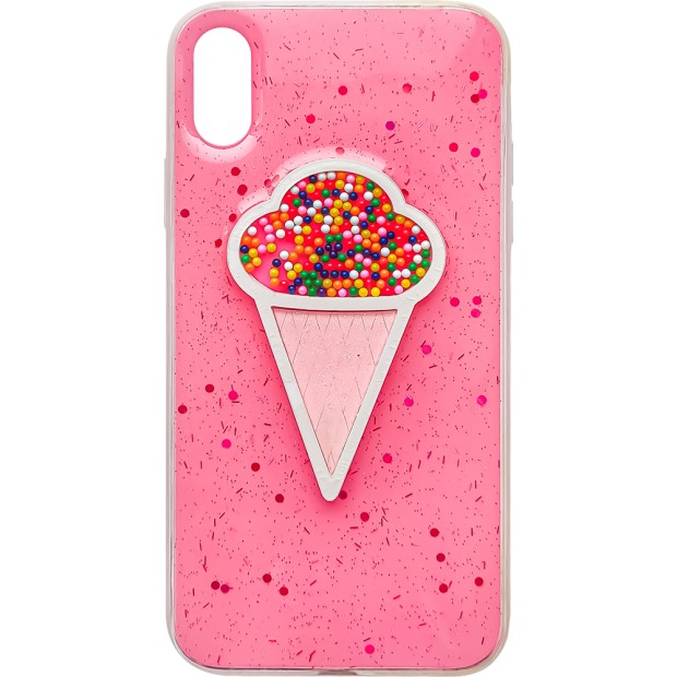 Накладка Ice-Cream Apple iPhone XR (Pink)