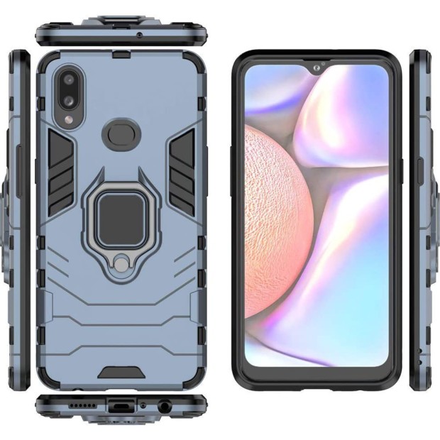 Бронь-чохол Ring Armor Case Samsung Galaxy A10s (2019) (Пилова бірюза)
