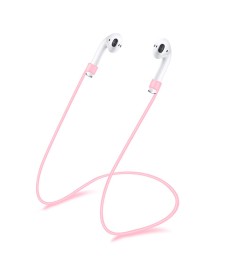Силиконовый шнурок для Apple Airpods 55cm (Светло-розовый)