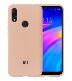 Силикон Original 360 Case Logo Xiaomi Redmi 7 (Пудровый)