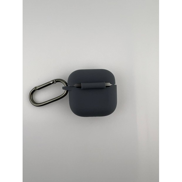 Чехол для наушников Full Silicone Case Apple AirPods 4 (19) Dark Grey