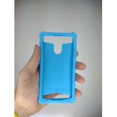 Накладка Leather Case Universal 5.0-5.5 (Голубой)