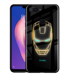 Накладка Luminous Glass Case Xiaomi Mi8 Lite (Iron Man)