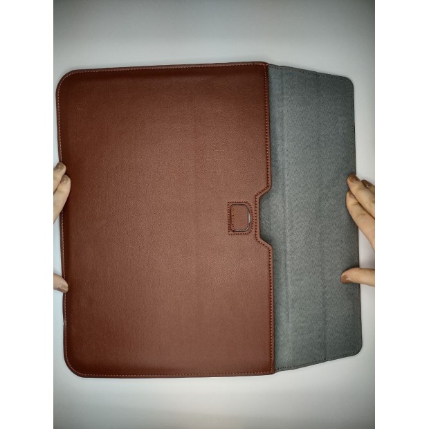 Чехол Leather Cover Apple MacBook 15.4" / 16" (Brown)