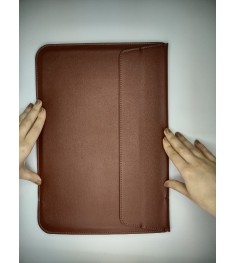 Чехол Leather Cover Apple MacBook 15.4" / 16" (Brown)