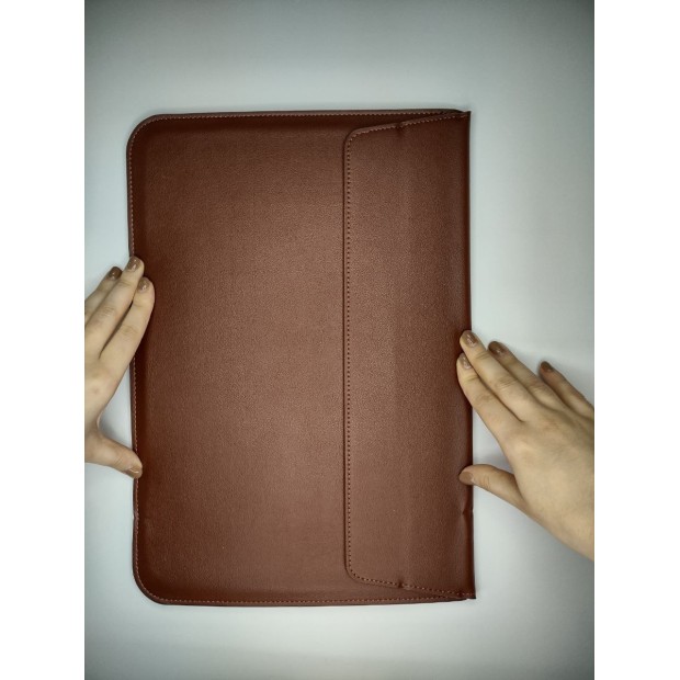 Чехол Leather Cover Apple MacBook 15.4" / 16" (Brown)