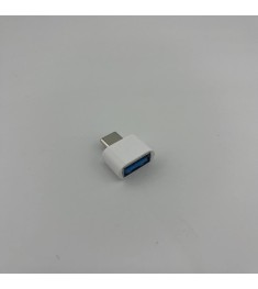 OTG-переходник (USB - Type-C) (Тех.пак) (Белый)