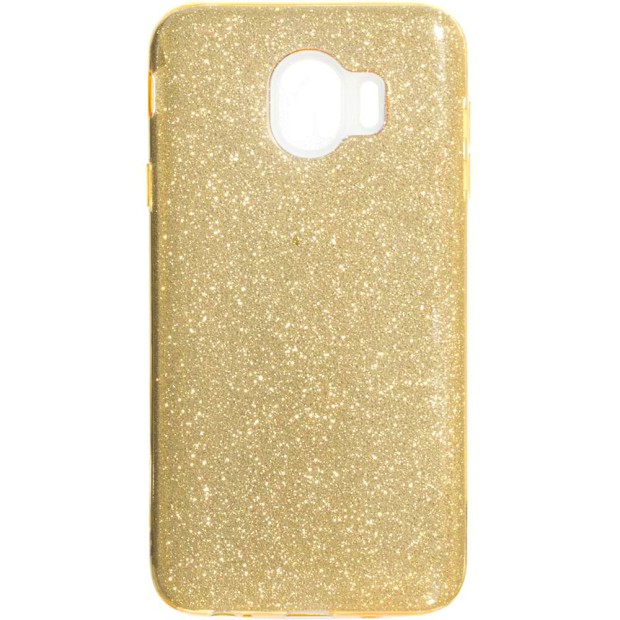Силиконовый чехол Glitter Samsung Galaxy J4 (2018) J400 (Золотой)