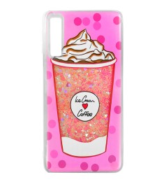 Силиконовый чехол Liquid Fashion Samsung A7 (2018) A750 (Coffee)