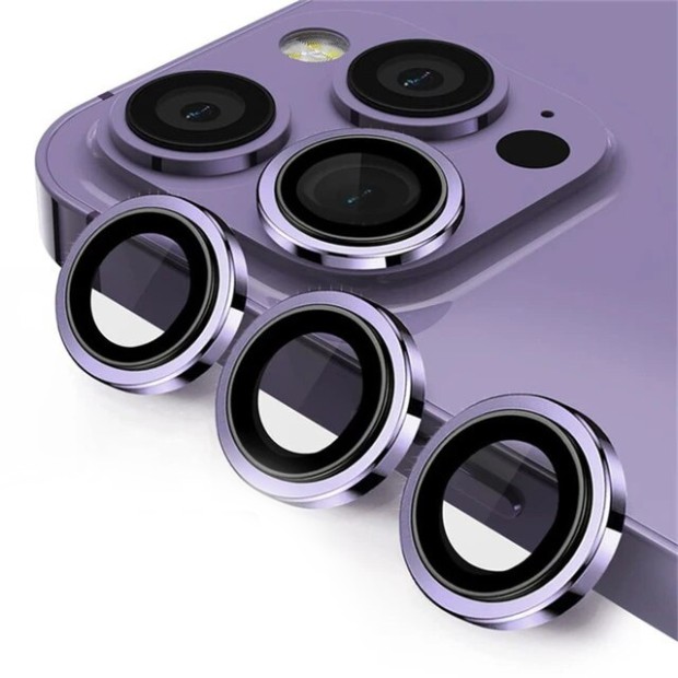 Защитное стекло на камеру Metal Armor Apple iPhone 14 Pro Max Purple