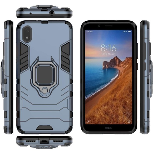 Бронь-чехол Ring Armor Case Xiaomi Redmi 7A (Пыльная бирюза)