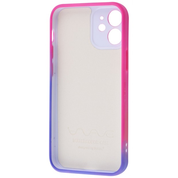 Силікон WAVE Watercolor Case iPhone 12 (pink / black)