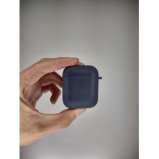 Чехол для наушников Full Silicone Case with Microfiber Apple AirPods (09) Midnight Blue