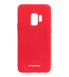 Силиконовый чехол Molan Shining Samsung S9 (Светло-красный)