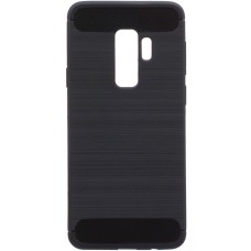 Силиконовый чехол Polished Carbon Samsung Galaxy S9 Plus (Чёрный)