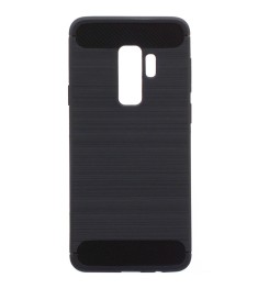 Силиконовый чехол Polished Carbon Samsung Galaxy S9 Plus (Чёрный)